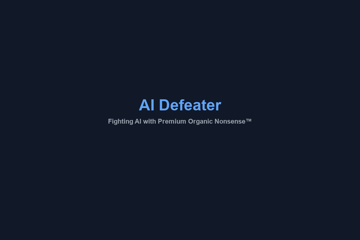 AI Defeater