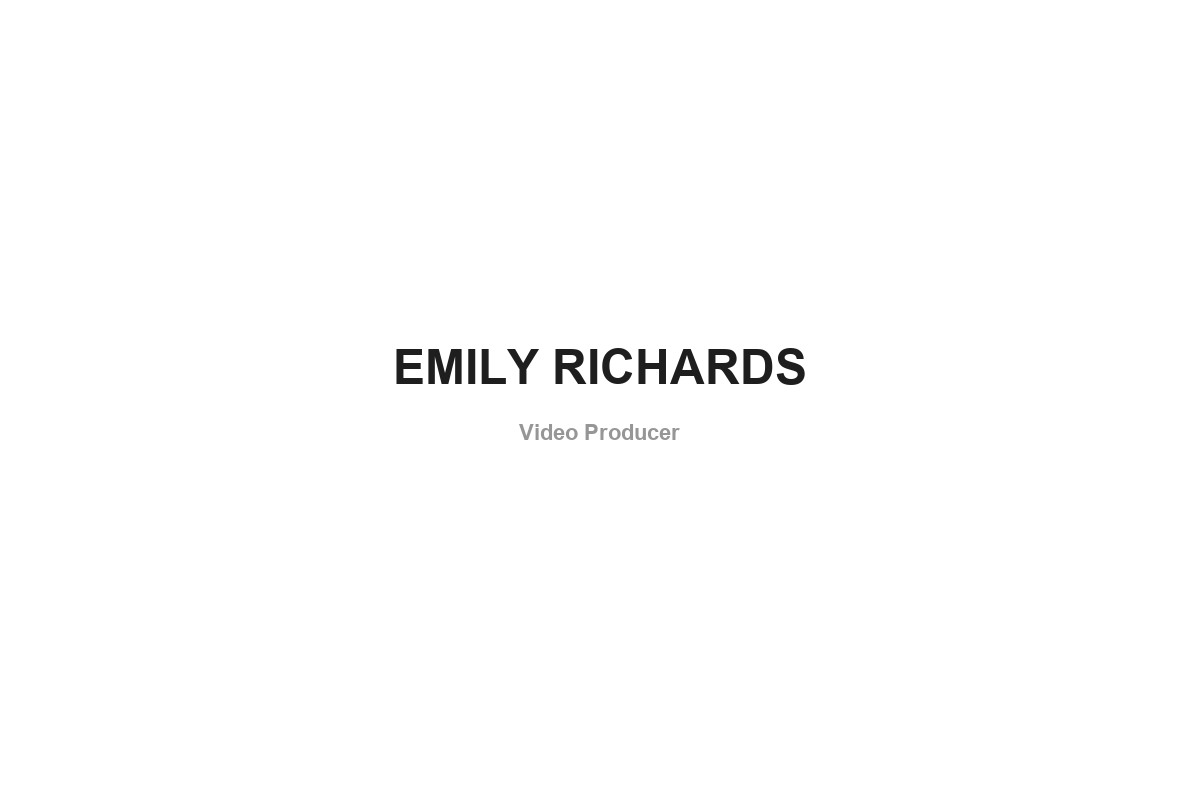 Emily Richards Portfolio